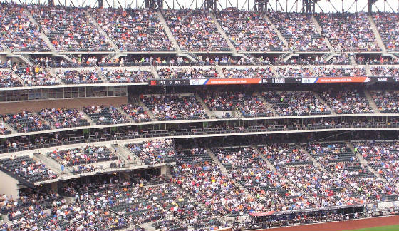 The stands on the first base side - Citi Field